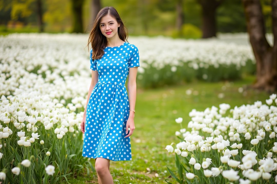 Платье в горошек Платье в горошек