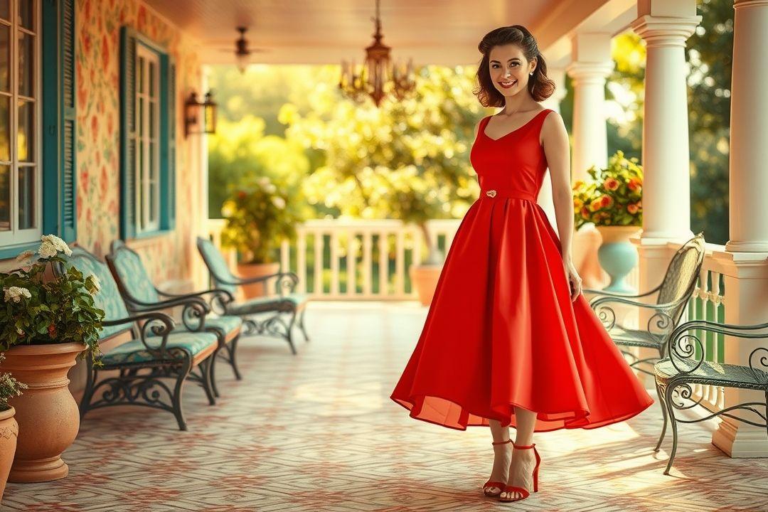 Элегантное вечернее платье в мелкий горошек, длина в пол, глубокий вырез, легкая ткань, нейтральный фон