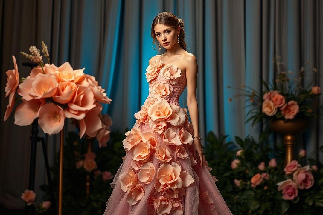 Женское платье с цветочным принтом, лето, солнце, лёгкий ветер