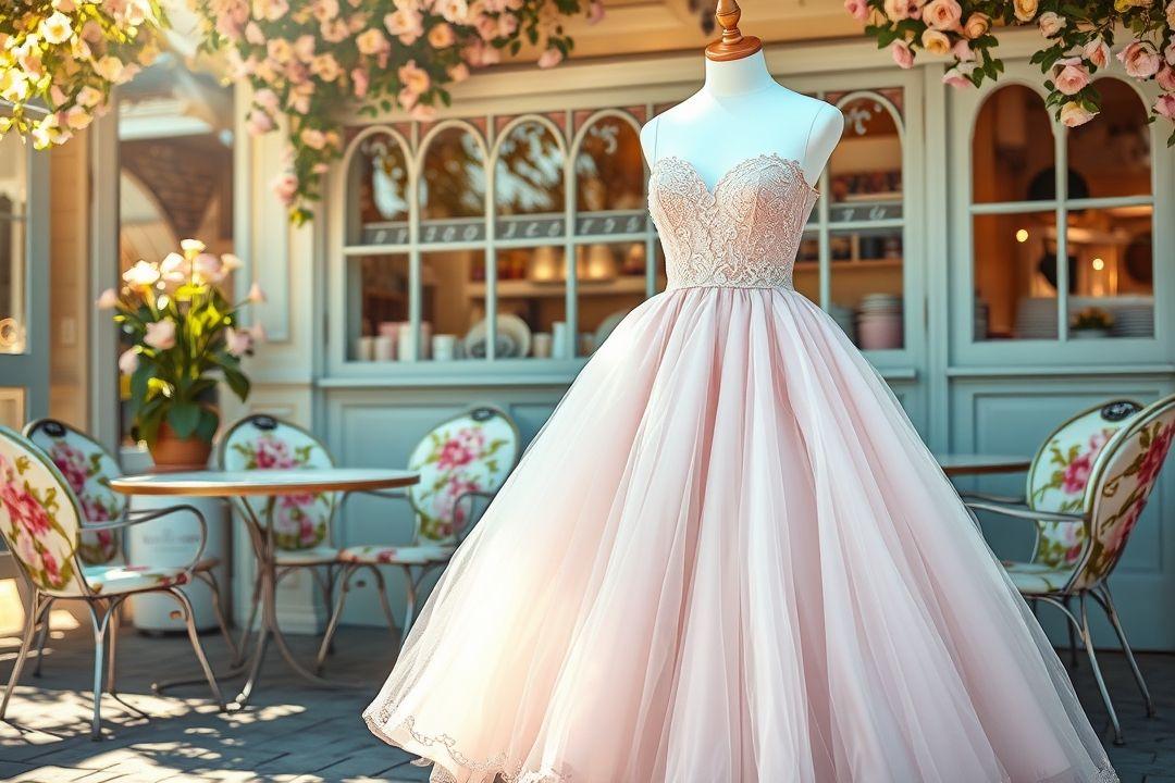 Платье с высоким воротником и длинными рукавами, в горошек, сочетание черного и белого цветов, на фоне ретро-автомобиля