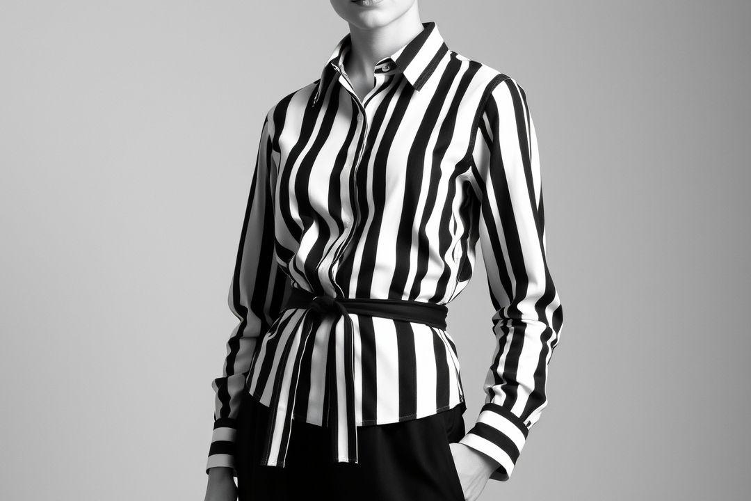 Платье с лодочкой, контрастные цвета, сборка на талии, короткая длина, стильные туфли.