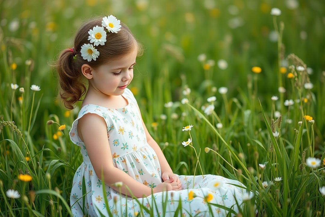 Ретро платье в цветочек, винтажный стиль, тёплый день.